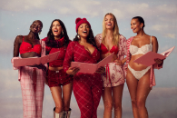 В'язана шапка Victorias Secret з помпоном 1159856975 (Червоний One size)