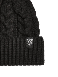 В'язана шапка Victorias Secret з помпоном 1159856977 (Чорний One size)