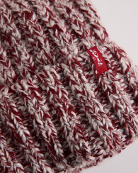В'язана шапка Levi's 1159857362 (Білий/Бордовий One size)