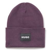 В'язана шапка HUGO by Hugo Boss з логотипом 1159858806 (Фіолетовий One size)