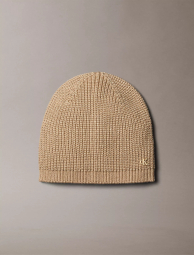 Женская вязаная шапка Calvin Klein с блеском 1159859382 (Коричневый One size)