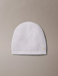 Женская вязаная шапка Calvin Klein с блеском 1159859906 (Сиреневый One size)