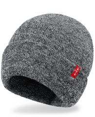 Вязаная шапка Levi's с логотипом 1159861947 (Серый One size)