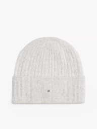 Вязаная шапка - бини Tommy Hilfiger 1159862767 (Молочный One size)