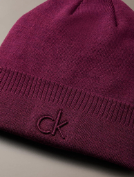 Шапка-бини Calvin Klein с логотипом 1159863051 (Фиолетовый One size)