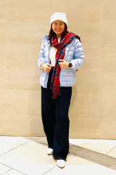 Вязаная шапка UNIQLO HEATTECH 1159863623 (Молочный One size)