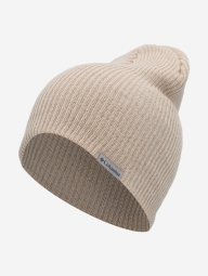 Теплая вязаная шапка бини Columbia с логотипом 1159863890 (Бежевый One size)