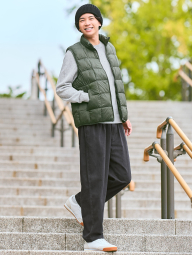 Вязаная шапка UNIQLO HEATTECH 1159864405 (Черный One size)