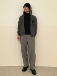 Вязаная шапка UNIQLO HEATTECH 1159864405 (Черный One size)