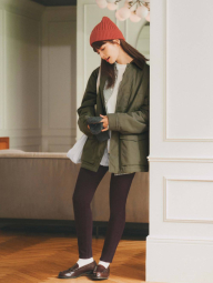 Вязаная шапка UNIQLO HEATTECH 1159865275 (Оранжевый One size)