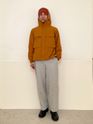 Вязаная шапка UNIQLO HEATTECH 1159865275 (Оранжевый One size)