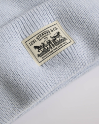 В'язана шапка-біні Levi's з логотипом 1160299391 (Блакитний One size)