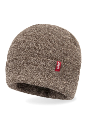 В'язана шапка-біні Levi's 1160305698 (Коричневий One size)