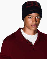Вязаная шапка-бини Armani Exchange 1160805445 (Черный One size)