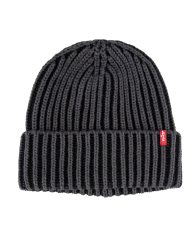 Вязаная шапка бини Levi's с логотипом 1161243121 (Серый One size)