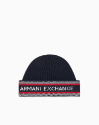 Вязаная шапка-бини Armani Exchange 1161844342 (Синий One size)