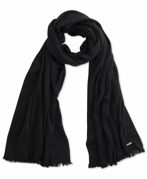 Женский шарф Calvin Klein пашмина 1159839701 (Черный One size)