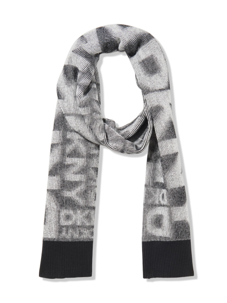 Двусторонний шарф DKNY с логотипом 1159842800 (Черный/Белый One size)