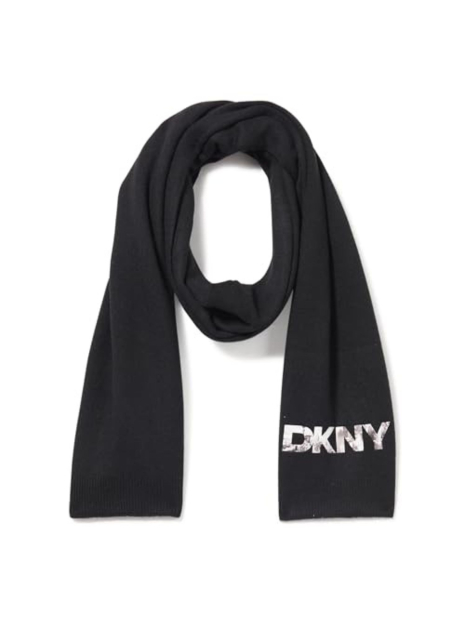 Шарф DKNY с логотипом 1159845967 (Черный One size)