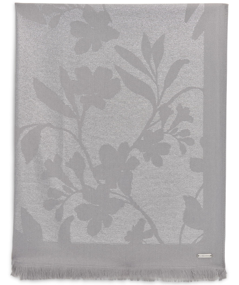 Стильний шарф Calvin Klein з бахромою 1159846707 (Сірий One size)