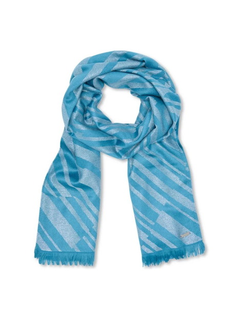 Женский шарф Calvin Klein с блеском 1159848568 (Синий One size)