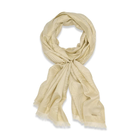 Стильный шарф Calvin Klein с принтом 1159849365 (Бежевый One size)