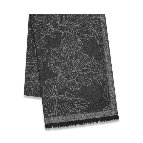 Стильный шарф Calvin Klein с принтом 1159849587 (Черный One size)