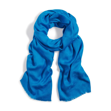 Женский шарф Karl Lagerfeld Paris с узором 1159853319 (Синий One size)