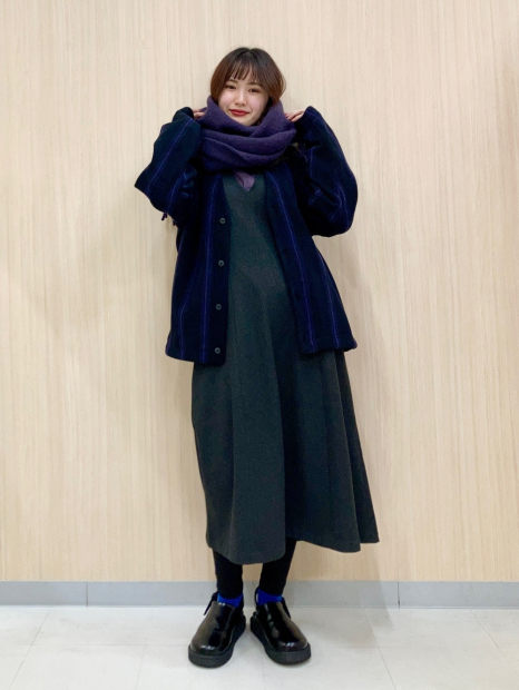 Теплий шарф Uniqlo Soufflé 1159856509 (Фіолетовий One size)