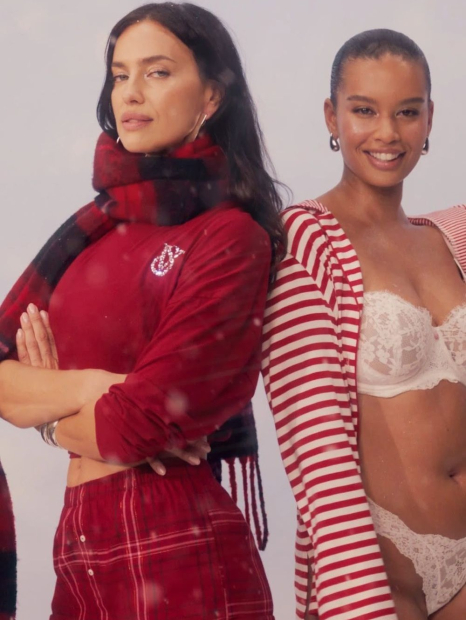 Теплый женский шарф Victoria's Secret 1159857749 (Красный One size)