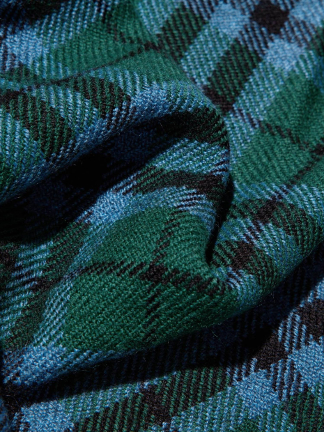 Шарф HEATTECH Uniqlo з принтом у клітку 1159859496 (Зелений One size)