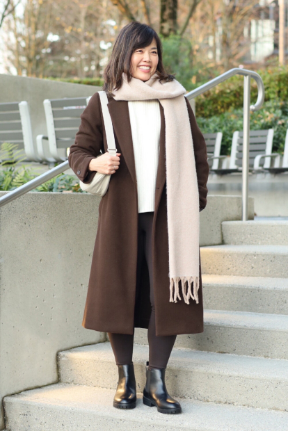 Теплый шарф Uniqlo Soufflé 1159860231 (Бежевый One size)