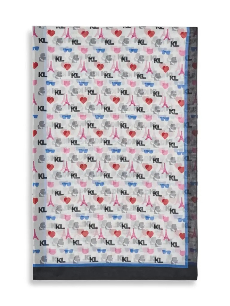 Женский шарф Karl Lagerfeld Paris платок 1159863813 (Разные цвета One size)