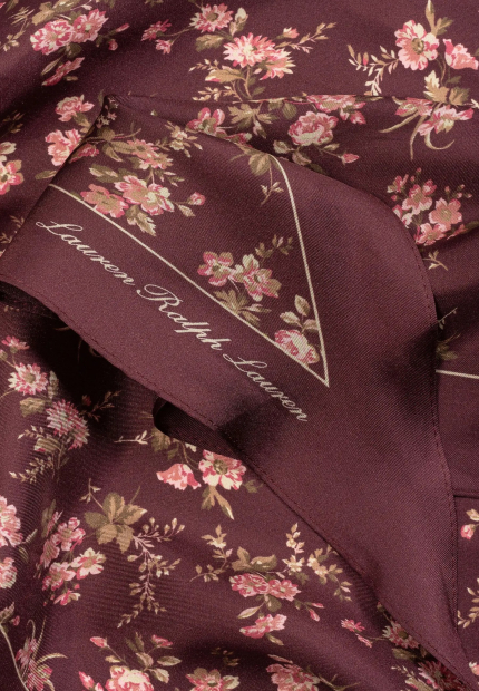 Легкий шелковый шарф Lauren Ralph Lauren 1159863842 (Коричневый One size)