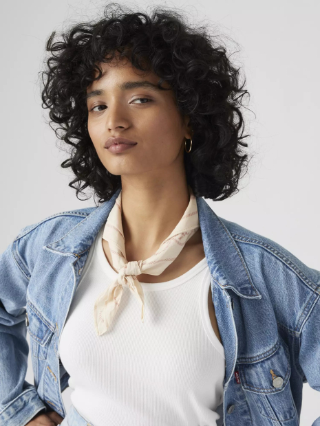 Легкий шарф Levi's с цветочным рисунком 1160060370 (Бежевый One size)