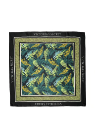 Шарф легкий Victoria's Secret 1159841470 (Черный/Зеленый One size)