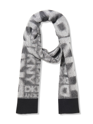 Двусторонний шарф DKNY с логотипом 1159842800 (Черный/Белый One size)