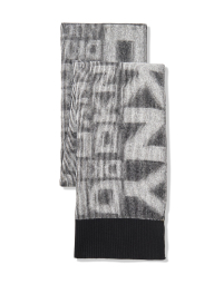 Двусторонний шарф DKNY с логотипом 1159842800 (Черный/Белый One size)