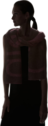 Вязаный шарф Calvin Klein с логотипом 1159844189 (Фиолетовый One size)