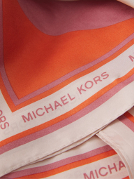 Женский шелковый платок Michael Kors с логотипом 1159846450 (Розовый One size)