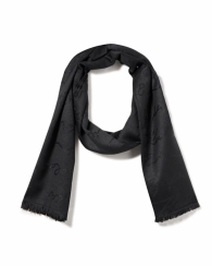 Женский шарф Karl Lagerfeld Paris с блестящим узором 1159850761 (Черный One size)