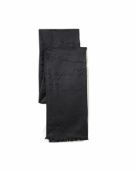 Женский шарф Karl Lagerfeld Paris с блестящим узором 1159850761 (Черный One size)