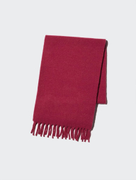 Теплый шарф Uniqlo Souffle 1159857637 (Красный One size)