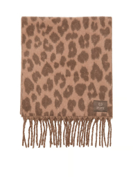 Теплий жіночий шарф Victoria's Secret Pink із принтом 1159858717 (Леопардовий One size)