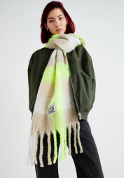 Шарф Levi's в клетку 1159858883 (Салатовый One size)