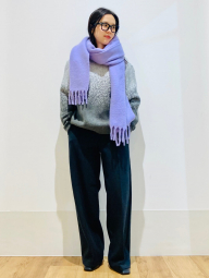 Теплый шарф Uniqlo Soufflé 1159859774 (Сиреневый One size)