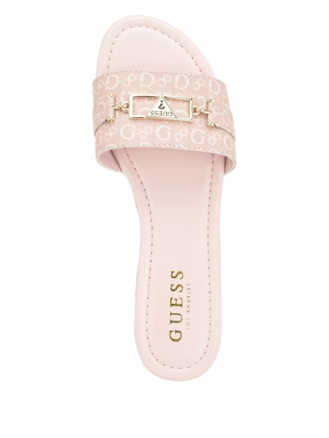 Женские шлепанцы Guess 39,5 (9 US) 25,5 см Розовый 1159839284