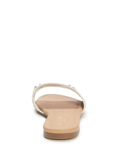 Женские шлепанцы Guess 39,5 (9 US) 26 см Молочный 1159840976