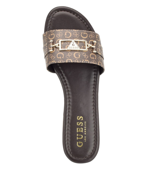 Женские шлепанцы Guess 37,5 (7 US) 24 см Коричневый 1159842691
