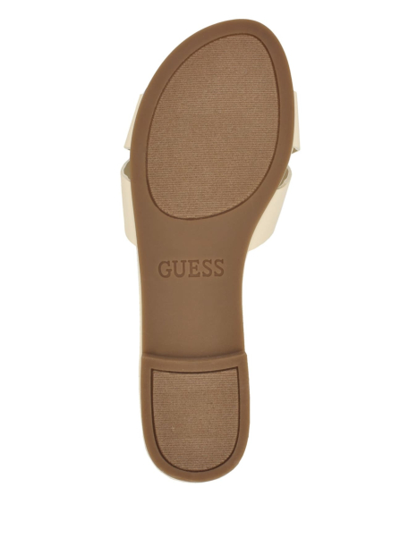Жіночі шльопанці Guess зі стразами 36,5 (6 US) 23,5 см Молочний 1159842690